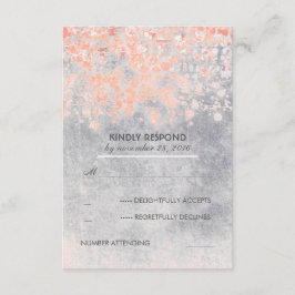 Placas RSVP de Casamento vintage Rosa