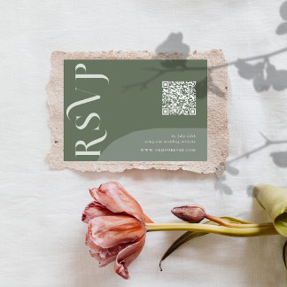 Placas RSVP de código QR Crazy Now