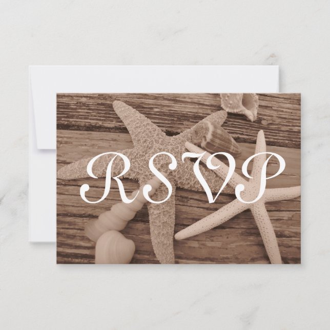 Placas RSVP de Coleção de Shell (Frente)
