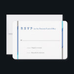 Placas RSVP do Bar Moderno Mitzvah | Azul   Teto<br><div class="desc">Cartões RSVP Mitzvah,  simples Bar moderno,  com estrelas de David design com sotaques azuis,  lacrimogêneos e cinzas. Projetado para combinar com nossos convites modernos do Bar Mitzvah em azul e azul.</div>