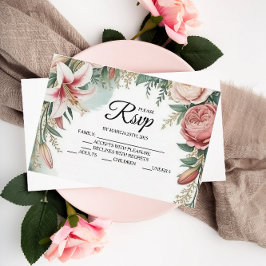 Placas RSVP do Designer de Arcos Florais