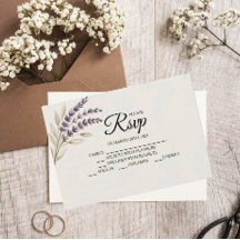 Placas RSVP do Designer de Boho Moderno