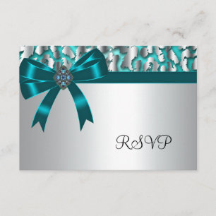 Placas RSVP do Leopardo Azul Teal