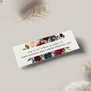 Placas RSVP do Site de Casamento de Bloom Radiant