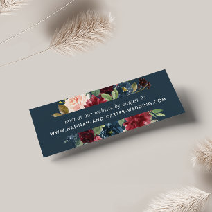 Placas RSVP do Site de Casamento de Bloom Radiant