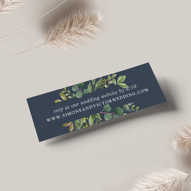 Placas RSVP do Site de Casamento Eucalyptus Grove (Criador carregado)
