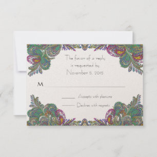 Placas RSVP — Exigem as assinaturas de tamanho 5 x
