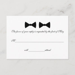 Placas RSVP "Gravatas de Arco Duplo"