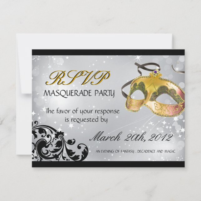 Placas RSVP mascarada (Frente)