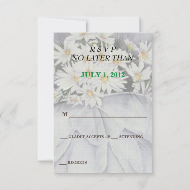 PLACAS RSVP PERSONALIZÁVEIS DE BUQUÊ DE DIA BRANCO (Frente)