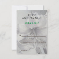 PLACAS RSVP PERSONALIZÁVEIS DE FLUXO AMARYLLIS