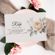 Placas RSVP Rosa Elegante