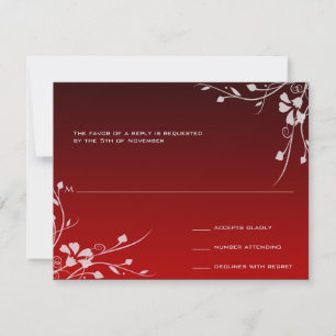 Placas RSVP Vermelhas e Pretas