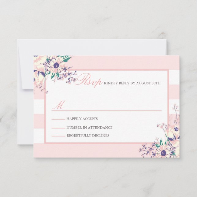 Placas Vintage Flora RSVP (Frente)