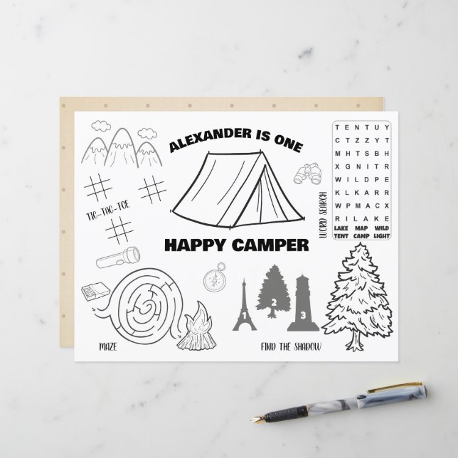 Placemor de Cores Feliz Personalizado (Frente/Verso In Situ)