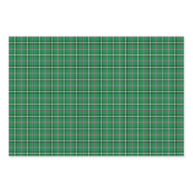 Plaid Clássico Verde Preto e Branco