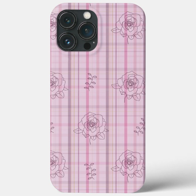 Plaid rose pink  (Verso)