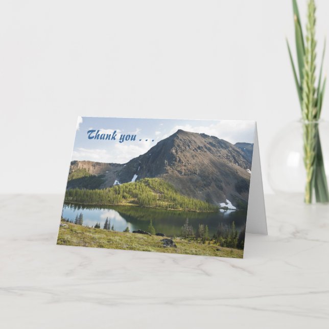 Planador Montanhês Obrigado Cartão de Saudação (Frente)