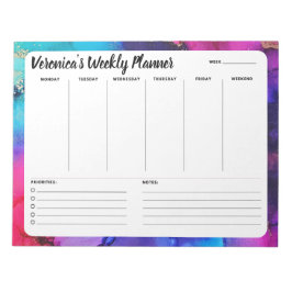 Planeador do Bloco de Notas do Rainbow Abstrato Se