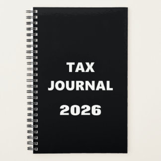 Planejador 2026 Diário de Impostos Design Preto Br