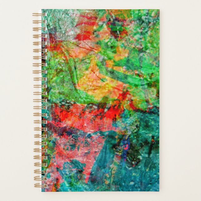 Planejador abstrato único vermelho, Delícia brilha (Frente)