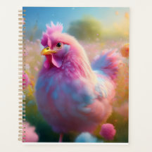Planejador Adorável Frango Rosa 