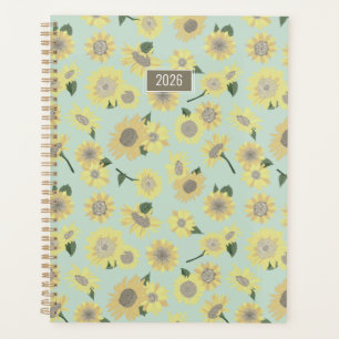 Planejador Amarelo Laranja Flor de Girassol