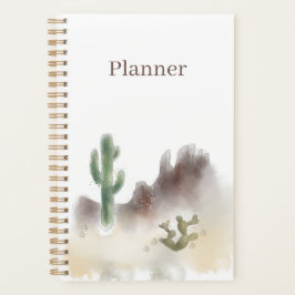Planejador Anual do Deserto em Aquarela | 5.5 x 8.