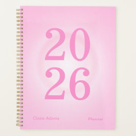 Planejador Anual Grande Aura Rosa