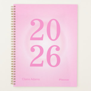 Planejador Anual Grande Aura Rosa