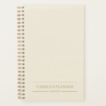 Planejador Anual Personalizado | Design Neutro Ele