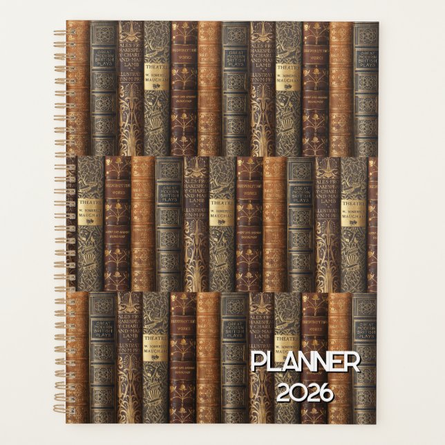 Planejador Bilbiophile (tema teatro) 2026 (Frente)