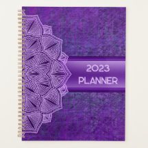 Planejador Boho Purple Mandala 2023