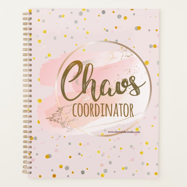 Planejador Coordenador de Caos Dourado e Rosa (Frente)