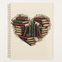 Planejador Coração de Livro