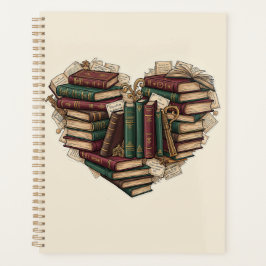 Planejador Coração de Livro