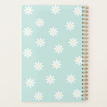 Planejador Daisy Bloom – Capa Floral Azul Suave