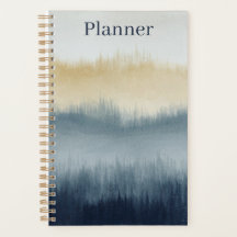 Planejador de Arte em Aquarela | 5.5x8.5 | Azul