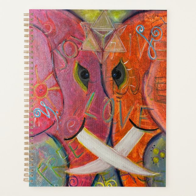 Planejador de Arte Original Geometria Sagrada Elef (Frente)