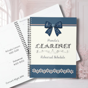 Planejador de Banda de Clarinete com Laço Azul Fof