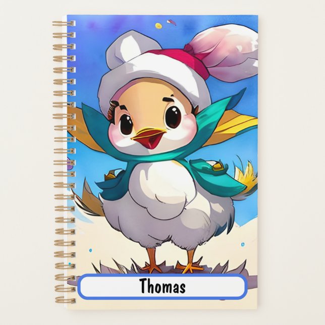 Planejador de Birdie Cuta com Caráter Personalizáv (Frente)