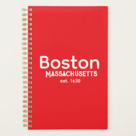 Planejador de Boston, Massachusetts fundado em 163
