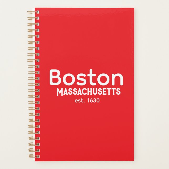 Planejador de Boston, Massachusetts fundado em 163 (Frente)