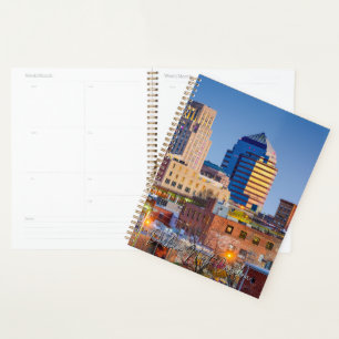 Planejador de Calendário do Skyline na Carolina d