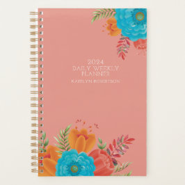 Planejador de Calendário Retro-Feminino Desatualiz