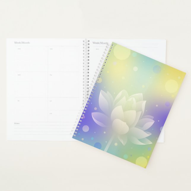 Planejador de capa dura Lotus Glow (Exibição)