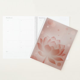 Planejador de capa dura Red Lotus Glow