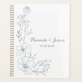 Planejador de Casamento Blissful Blue Blooms