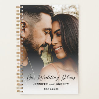 Planejador de Casamento de Foto e Caligrafia Moder