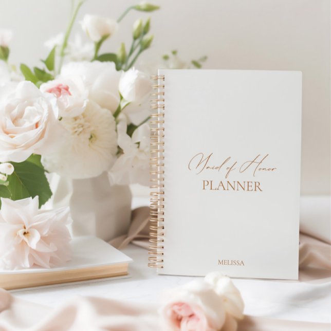 Planejador de Casamento de Madrinhas de casamento  (Modern Elegant Maid of Honor Wedding Planner)